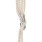 vidaXL Columpio de bebé con cinturón de seguridad algodón madera azul vidaXL Columpio de bebé con cinturón de seguridad algodón madera azul