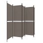 vidaXL Biombo divisor de 5 paneles de tela gris antracita 250x220 cm vidaXL Biombo divisor de 5 paneles de tela gris antracita 250x220 cm