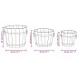 vidaXL Juego de maceteros cubo de madera 3 piezas madera maciza abeto vidaXL Juego de maceteros cubo de madera 3 piezas madera maciza abeto