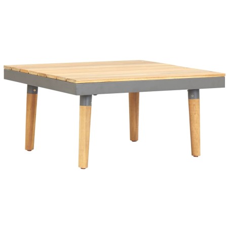 vidaXL Mesa de centro de jardín madera maciza de acacia 60x60x31,5 cm