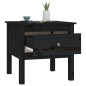 vidaXL Mesa auxiliar 2 uds de madera maciza de pino negro 50x50x49 cm vidaXL Mesa auxiliar 2 uds de madera maciza de pino negro 50x50x49 cm