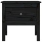 vidaXL Mesa auxiliar 2 uds de madera maciza de pino negro 50x50x49 cm vidaXL Mesa auxiliar 2 uds de madera maciza de pino negro 50x50x49 cm