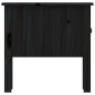 vidaXL Mesa auxiliar 2 uds de madera maciza de pino negro 50x50x49 cm vidaXL Mesa auxiliar 2 uds de madera maciza de pino negro 50x50x49 cm