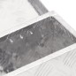 vidaXL Caja de almacenaje de aluminio plateado 50x15x20,5 cm