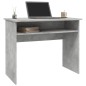 vidaXL Escritorio de madera contrachapada gris hormigón 90x50x74 cm vidaXL Escritorio de madera contrachapada gris hormigón 90x50x74 cm