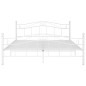 vidaXL Estructura de cama de metal blanco 140x200 cm vidaXL Estructura de cama de metal blanco 140x200 cm