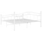 vidaXL Estructura de cama de metal blanco 140x200 cm vidaXL Estructura de cama de metal blanco 140x200 cm