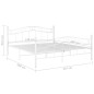 vidaXL Estructura de cama de metal blanco 140x200 cm vidaXL Estructura de cama de metal blanco 140x200 cm
