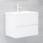 vidaXL Mueble de lavabo madera ingeniería blanco brillo 60x38,5x45 cm vidaXL Mueble de lavabo madera ingeniería blanco brillo 60x38,5x45 cm