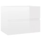 vidaXL Mueble de lavabo madera ingeniería blanco brillo 60x38,5x45 cm vidaXL Mueble de lavabo madera ingeniería blanco brillo 60x38,5x45 cm