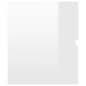 vidaXL Mueble de lavabo madera ingeniería blanco brillo 60x38,5x45 cm vidaXL Mueble de lavabo madera ingeniería blanco brillo 60x38,5x45 cm
