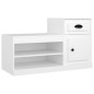 vidaXL Mueble zapatero madera contrachapada blanco 100x42x60 cm vidaXL Mueble zapatero madera contrachapada blanco 100x42x60 cm