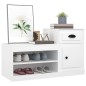 vidaXL Mueble zapatero madera contrachapada blanco 100x42x60 cm vidaXL Mueble zapatero madera contrachapada blanco 100x42x60 cm
