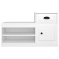 vidaXL Mueble zapatero madera contrachapada blanco 100x42x60 cm vidaXL Mueble zapatero madera contrachapada blanco 100x42x60 cm