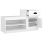 vidaXL Mueble zapatero madera contrachapada blanco 100x42x60 cm vidaXL Mueble zapatero madera contrachapada blanco 100x42x60 cm