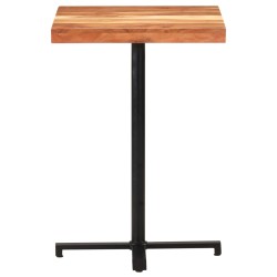 vidaXL Mesa alta de bar cuadrada madera de acacia maciza 60x60x110 cm