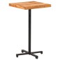 vidaXL Mesa alta de bar cuadrada madera de acacia maciza 60x60x110 cm