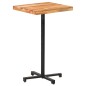 vidaXL Mesa alta de bar cuadrada madera de acacia maciza 60x60x110 cm