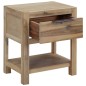 vidaXL Mesita de noche con cajón madera acacia maciza 40x30x48 cm