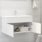 vidaXL Armario para lavabo madera contrachapada blanco 90x38,5x46 cm vidaXL Armario para lavabo madera contrachapada blanco 90x38,5x46 cm