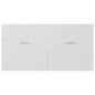 vidaXL Armario para lavabo madera contrachapada blanco 90x38,5x46 cm vidaXL Armario para lavabo madera contrachapada blanco 90x38,5x46 cm