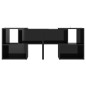 vidaXL Mueble de TV madera contrachapada negro brillante 104x30x52 cm vidaXL Mueble de TV madera contrachapada negro brillante 104x30x52 cm