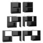 vidaXL Mueble de TV madera contrachapada negro brillante 104x30x52 cm vidaXL Mueble de TV madera contrachapada negro brillante 104x30x52 cm