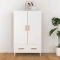 vidaXL Aparador de madera contrachapada blanco 70x31x115 cm vidaXL Aparador de madera contrachapada blanco 70x31x115 cm