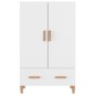 vidaXL Aparador de madera contrachapada blanco 70x31x115 cm vidaXL Aparador de madera contrachapada blanco 70x31x115 cm