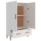 vidaXL Aparador de madera contrachapada blanco 70x31x115 cm vidaXL Aparador de madera contrachapada blanco 70x31x115 cm