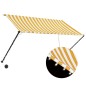 vidaXL Toldo retráctil con LED amarillo y blanco 250x150 cm vidaXL Toldo retráctil con LED amarillo y blanco 250x150 cm