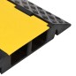 vidaXL Rampas protectoras de cables con 2 canales goma 90 cm vidaXL Rampas protectoras de cables con 2 canales goma 90 cm