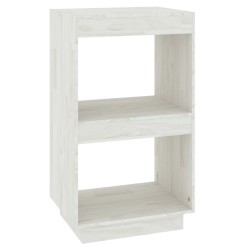 vidaXL Estantería madera maciza de pino blanca 40x35x71 cm