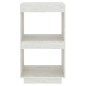 vidaXL Estantería madera maciza de pino blanca 40x35x71 cm vidaXL Estantería madera maciza de pino blanca 40x35x71 cm