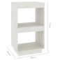 vidaXL Estantería madera maciza de pino blanca 40x35x71 cm vidaXL Estantería madera maciza de pino blanca 40x35x71 cm