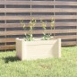 vidaXL Jardinera de madera maciza de pino blanca 60x31x31 cm vidaXL Jardinera de madera maciza de pino blanca 60x31x31 cm