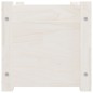 vidaXL Jardinera de madera maciza de pino blanca 60x31x31 cm vidaXL Jardinera de madera maciza de pino blanca 60x31x31 cm