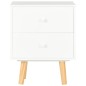 vidaXL Mesitas de noche 2 uds madera maciza de pino blanco 40x30x50 cm