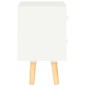vidaXL Mesitas de noche 2 uds madera maciza de pino blanco 40x30x50 cm