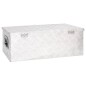 vidaXL Caja de almacenaje de aluminio plateado 80x39x30 cm vidaXL Caja de almacenaje de aluminio plateado 80x39x30 cm