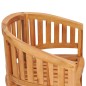 vidaXL Sillas con forma de banana 2 unidades de madera maciza de teca vidaXL Sillas con forma de banana 2 unidades de madera maciza de teca