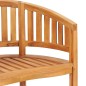 vidaXL Sillas con forma de banana 2 unidades de madera maciza de teca vidaXL Sillas con forma de banana 2 unidades de madera maciza de teca