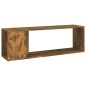 vidaXL Mueble para TV madera contrachapada roble ahumado 100x24x32 cm