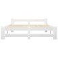 vidaXL Estructura de cama de madera maciza de pino blanco 160x200 cm vidaXL Estructura de cama de madera maciza de pino blanco 160x200 cm