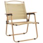 vidaXL Sillas de camping 2 uds tela Oxford beige 54x55x78 cm