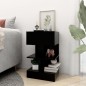 vidaXL Mesita de noche madera contrachapada negro 40x35x65 cm vidaXL Mesita de noche madera contrachapada negro 40x35x65 cm
