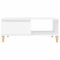 vidaXL Mesa de centro madera contrachapada blanco 90x50x36,5 cm vidaXL Mesa de centro madera contrachapada blanco 90x50x36,5 cm