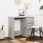 vidaXL Escritorio de madera contrachapada gris hormigón 90x45x76 cm vidaXL Escritorio de madera contrachapada gris hormigón 90x45x76 cm
