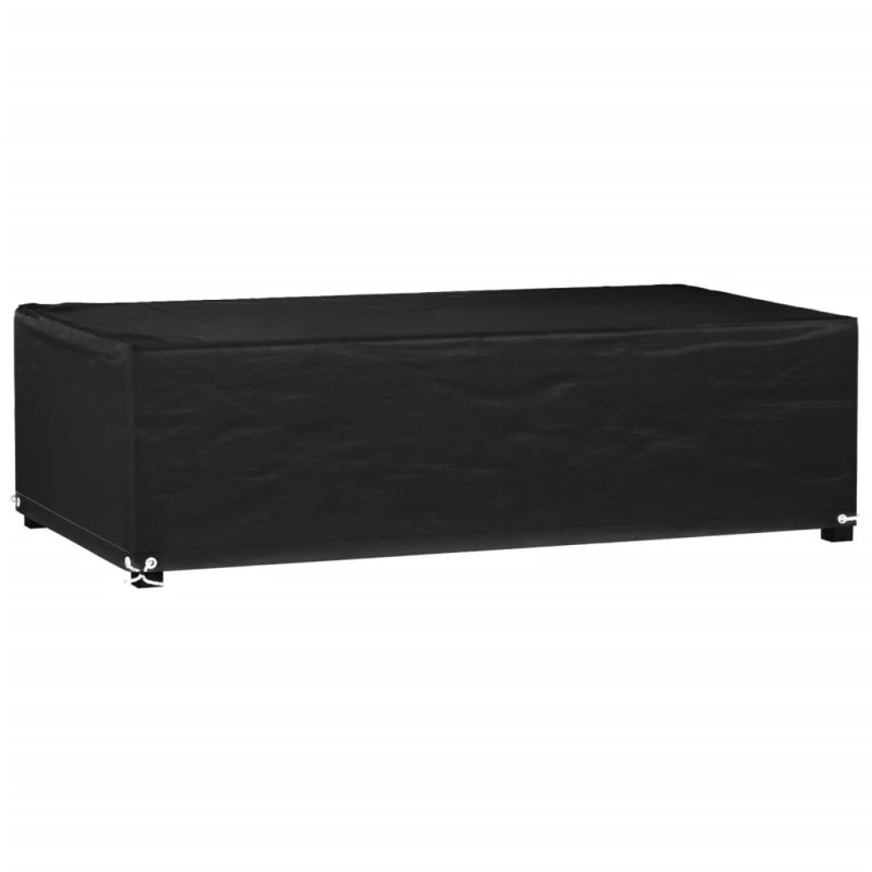 vidaXL Funda para muebles de jardín 8 ojales rectangular 125x70x35 cm vidaXL Funda para muebles de jardín 8 ojales rectangular 125x70x35 cm