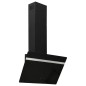vidaXL Campana extractora pared acero y vidrio templado negro 60 cm vidaXL Campana extractora pared acero y vidrio templado negro 60 cm